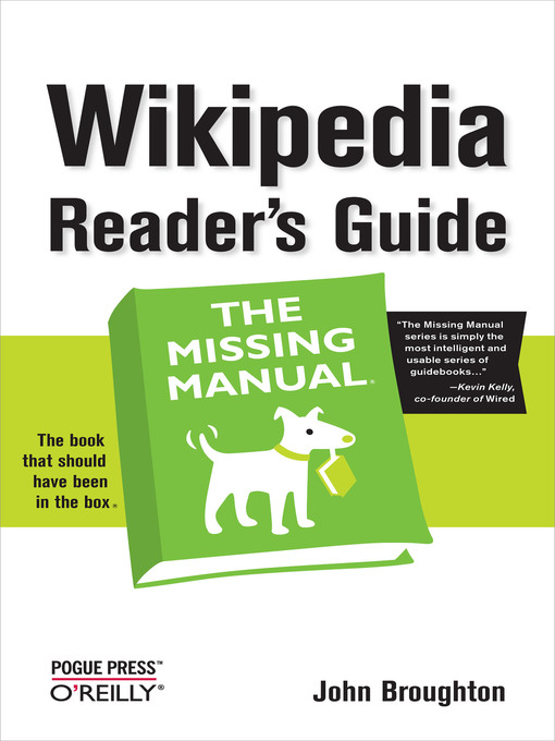 Title details for Wikipedia Reader's Guide by John Broughton - Available